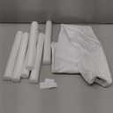 Superior Velvet Under Door Draft Stopper, 30'' to 36'' Adjustable Door Gap Filler, Double-Sided Windproof Seal, Easy-Install, Blocks Noise, Cold, Light, Dust & More (White)