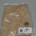 JMIERR Mens Shorts Linen Cotton 7" Casual Elastic Waist Drawstring Lightweight Summer Beach Shorts with Pockets (Beige)
