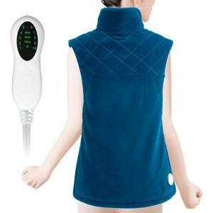 Weighted Heating Pad for Back Pain Relief,Holiday Gifts for Women Men Parents Wife,Heating Pad for Neck and Shoulders and Back,Machine Washable (Tibetan Blue)