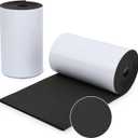 Garage Wall Protector, 2 Roll Garage Car Door Protector Bumper Guard for Car Doors Anti-Collision Waterproof Inflaming Ultra Self Adhesive EVA Foam for Warehouse (2 ROLL: 79" x 8" x 1/4") (Black)