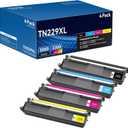TN229XL Toner Cartridge MFC-L3780CDW Compatible for Brother TN229XL TN229 Replacement TN-229 XL Toner Cartridges 4 Pack Work with MFC-L3780CDW HL-L3280CDW MFC-L3720CDW HL-L3220CDW HL-L3300CDW Printes