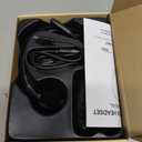 Trucker Bluetooth Headset, Wireless Headset with Mic, Bluetooth Headsets with Dual Noise Cancelling Microphone & Mute Button, 55Hrs Working Time PC Headsets for Cell Phones, Computer, Truck Driver (Black)