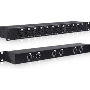 XLR Balanced Patchbay XLR Stage Box 12 Channel 3 Pin Multi Network Cable Extender for Stage Lighting and Home Recording Studio Compatible (Female)