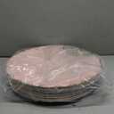 Omuriko Pink Chargers Plates Set of 12, Plastic Decorative Charge Plates for Dinner, Table Setting, Holiday, Thanksgivng, Christmas