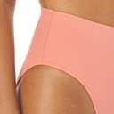 Amazon Essentials Women's High Waist High Leg Bikini Bottom (Large, Coral Pink)