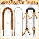 Suncalla Graduation Money Lei Class of 2026 Graduation Leis with Ribbon Wreath and Honor Cord DIY Grad Gifts for Class of 2026 Graduates Party Decorations(Orange and Black)