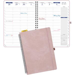 POPRUN Weekly Planner 2026-2027, 8.25" x 11.75" Academic Daily Calendar