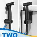 Black Handheld Bidet Sprayer for Toilet, Jet Sprayer for Toilet Muslim Shower, Adjustable Cloth Diaper Sprayer Bidets Attachment for Toilet, Bidet Hose for Feminine WashMatte Black