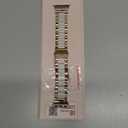 Wearlizer Compatible with Apple Watch Band 38/40/41/42mm Fashion Wristband Women, Stainless Steel + Resin Metal Replacement for iWatch Series 11 10 9 8 7 6 5 4 3 SE/Ultra 3 2 1RoseGold+Starlight