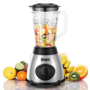 Blender for Smoothies, 1000W Glass Blender for Kitchen Countertop with 48oz Glass Jar Ice Crusher or Juice, Milkshake, Dessert