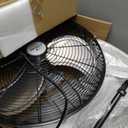 iLIVING 20 Inch Heavy Duty Floor & Wall Mount Fan - 5750 CFM High Velocity, 120-Watt, 3-Speed, Industrial Cooling for Garage, Workshop, Office, Home - UL Listed, Black