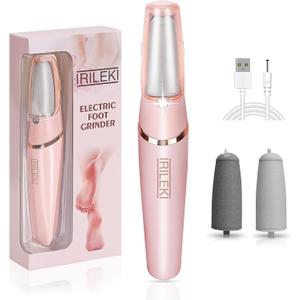 Upgraded Electric Callus Removers for Feet, Electric Foot Callus Remover, Rechargeable Portable Electronic Foot File Pedicure Tools, Professional Pedi Feet Care for Dry/Dead Skin, for Feet & Hands (Pink)