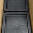 DEDU Oversized Bed Risers Heavy Duty Stackable 6 Pack, Furniture Risers for Sofas 3 Inch or 6 Inch Supports Up to 11000 Lbs, Square Bed Raising Blocks Fits 5.5 Inch Wide Desk or Couch (Black)