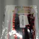 6 Pack Black Red Foil Fringe Curtain Backdrop, 3.28Ft x 8.2Ft Metallic Tinsel Foil Fringe Streamer Curtains for Photo Booth, Christmas Day, Thanksgiving, Wedding, New Year Party Decorations