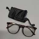 Gaoye Blue Light Blocking Glasses, Retro Round Eyewear Frame Anti Eyestrain Computer Glasses for Women Men (Tea Leopard/Transparent Lens)