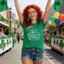 6Size Shirt+Earrings St Patricks Day Shirt Women St Patricks Day Outfits for Women Shamrock Earrings Accessories (Small)