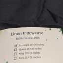 CHUFFED Linen Pillowcases 2 Pack 100% Linen Standard Pillow Cases, Breathable and Cooling Washed Pillowshams with Zipper Closure, 20x26 Inches, Navy Blue