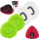 Mop Heads Replacements for Ocedar, Mop Replace Head for o Cedar Easywring 1 Tank, Spin Mop Replacement Head Mop Heads Include 4 Pack Spin Mop Refills, 1 Pack Scrubber Mop Head and 1 Mop Base