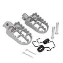 Footpegs Foot Pegs Footrest Foot Rest Compatible with 50CC 70CC 90CC 110CC 125cc Taotao PW50 PW80 TW200 XR50R CRF50 CRF70 CRF80 CRF100F Dirt bike Silver