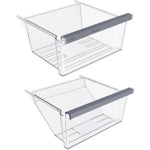 2 x [2 PACK] W11162443 W11162446 WRS315SDHZ08 WRS325SDHZ05 WRS315SDHZ05 WRS315SDHM01 WRS321SDHZ08 WRS325SDHZ08 Crisper Drawer Compatible with Whirlpool Refrigerator Drawers Replacement Fridge Drawers