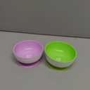 Munchkin Stay Put Suction Bowls for Baby and Toddler, 2 Pack, Blue/Green/Purple