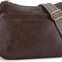 BELTANA Crossbody Bags for Women, Medium Shoulder Handbags, Satchel Purse with Multi Pockets (Coffee)
