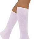 Organic Basics Unisex Core Tennis Crew Socks 3-Pack (4-6, Soft Lilac)