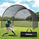 13FT Compact Backyard Baseball & Softball Batting Cage – Portable Batting Net with Sturdy Frame & Carry Bag, Ideal for Kids & Family Practice, 13 x 10 x 8 ft