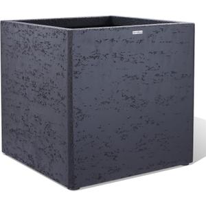 20 Inch Square Concrete Planter20Lx20Wx20H48 Pounds,Durable All-Weather Use with Drainage Holes,Large Square Planter for Outdoor Indoor Plants (Charcoal Gray)