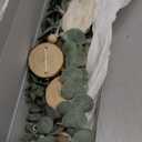 Artificial Eucalyptus Wall Decor Fake Greenery Leaves Stems Wall Hanging Plants on 16.5 inch Wooden Stick Boho Rustic Farmhouse Decor for Bedroom Kitchen Dining Room Bathroom