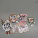 16Pcs Baseball Tiered Tray Decor Set Baseball Signs Wooden Block Signs Sport Theme Tabletop Signs with Hemp Rope for Home Party Table Centerpiece Supplies