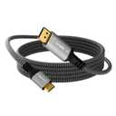 4K DisplayPort to Mini HDMI Cable 6FT, Uni-Directional DP to Mini HDMI Cable. Supports 4K@60Hz, 2K@120Hz, Video UHD, Nylon Braided, for Desktop, AMD, NVIDIA, KYY, ARZOPA, VILVA, MNN, Portable Monitor