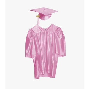 Happy Graduates Shiny Child Graduation Cap, Gown, Tassel and 2025 Charm Set, Kindergarten Graduation and Kids Preschool S