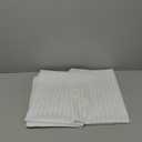 Kingnex 2 Pack Waterproof Feather Proof Pillow Protectors with Zipper on Long Side Standard Size Down Proof Striped Bed Pillow Cover