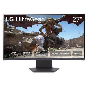 LG 27GS60QC-B Ultragear 27-inch Curved Gaming Monitor QHD (2560X1440)