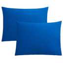 FLXXIE Microfiber Pillow Cases Standard Size, Soft Pillowcases with Envelope Closure, Wrinkle, Stain Resistant Pillow Covers, 20x26, Royal Blue