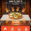 VEVOR Pizza Stone, 20 x 14 x 0.67 in Rectangular Pizza Stone, Extra Large Baking-Stone with Scraper, 1450 Heat-Resistant Cordierite, for Oven, BBQ Griller, Baking Bread & Pizza