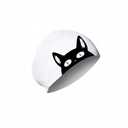 Swim Cap for Women, Teens & Adults – Fun Black Cat Silicone Swim Cap, Extra Room for Long & Medium Hair, Comfortable Fit for Pool & Beach