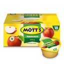 Mott's Applesauce, 4 Oz Cups, 18 Count, No Artificial Flavors, Good Source Of Vitamin C, Nutritious Option For The Whole Family, BB: Jun 3 2027