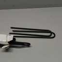 Ground-Stakes-Heavy-Duty-12 inch, U-Hook Rebar Stakes Black Coated Anti-Rust 10pcs Garden Stakes Metal Ground Anchors for Garden Dog Fence Chicken Coop Christmas Decorations Deer Fence