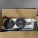 65 Inch Ceiling Fan No Light with Remote, Black Large Ceiling Fan Without Light with Quiet Reversible DC Motor, 6-Speeds, 8 Blades, Indoor/Outdoor Modern Ceiling Fans for Patios, Living Room, Garage