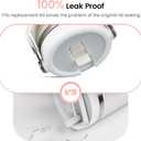 2 x 2pack Designed for Stanley IceFlow 30 oz Lid, Spill Proof Leak Proof Tumbler Lid Cup Lid Replacement for Stanley 30 oz Tumbler, New Black Black