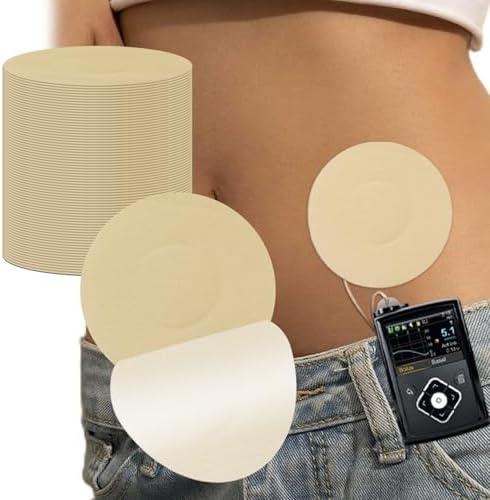 40Pcs Universal Adhesive Patches for CGM and Insulin Pumps, Waterproof & Breathable Patches,No Hole&Glue in the Center,Pre-Cut Adhesive Tape,CGM Protection,Long Last Sensor Patches,Skin-Friendly Patch