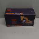 Remote Control Excavator Toys for Boys, RC Excavator Toy for Boys 3 4 5 6 7 8 Year Old Kids Christmas Birthday GiftRC Digger Truck Construction Vehicles with Metal Shovel & Light