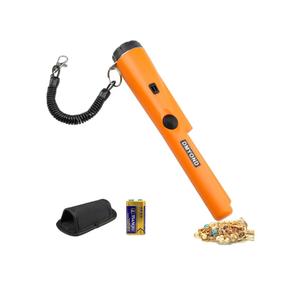 Dmyond Metal Detector Pinpointer - Professional Waterproof Handheld Pin Pointer Wand - High Sensitivity 360° Detection - Search Treasure Pinpointing Finder Probe for Adults, Kids - Orange