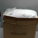 Three Geese White Goose Feather Cotton Pillows Queen Size Set of 2 - Soft 600 Thread Count Organic Cotton Cover, Soft Goose Feather Down Pillows for Side and Back Sleepers, 20x28inches