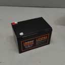 12V 16Ah Lithium LiFePO4 Deep Cycle Battery, 2000+ Cycles Lithium Iron Phosphate Rechargeable Battery for Solar/Wind Power, Lighting, Scooters, UPS, Power Wheels, Fish Finder, Built-in 16A BMS