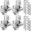 BPV31D Bullet Piercing Valve Kit-BPV-31 Refrigerator Tap Valve Set-Line Tap Valve Kit, for 1/4 Inch, 5/16 Inch, 3/8 Inch Outside Diameter Universal Refrigerator Tube (4)