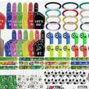 122pcs Soccer Party Favor Bulk, Sport Birthday Party Gift Goodie Bag Filler M...