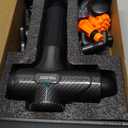 TOLOCO Massage Gun Deep Tissue, Percussion Massage Gun with 10 Replacement Heads, Super Quiet Portable Electric Massager for Athletes, Relax, Black